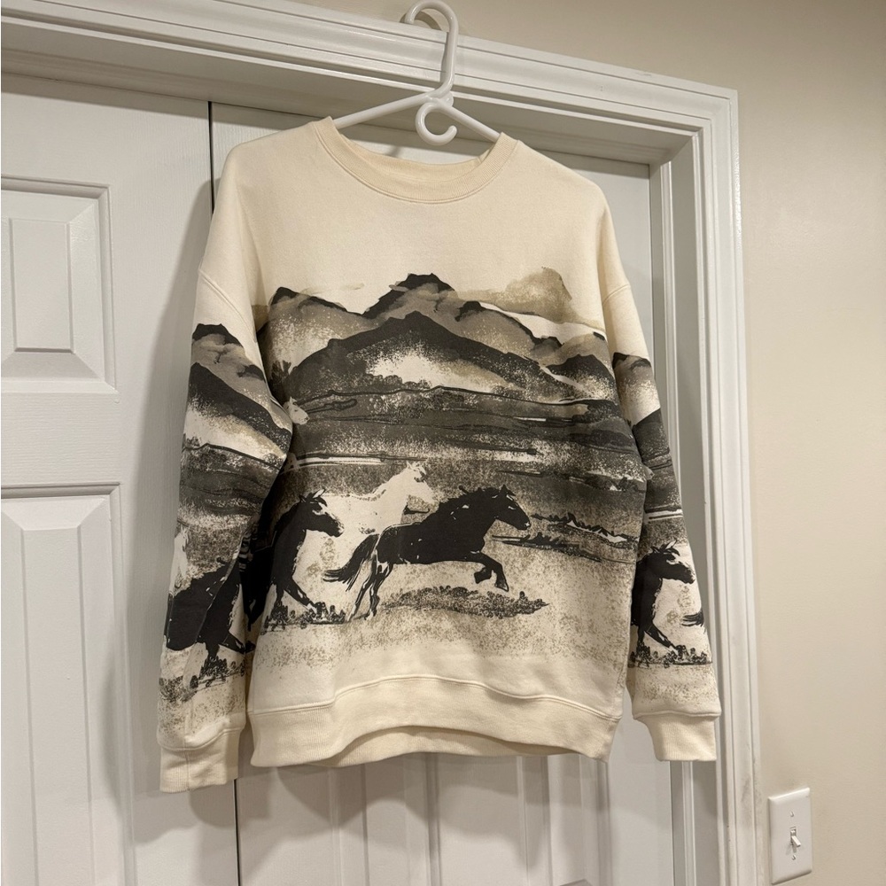 Horse crew neck sweatshirt